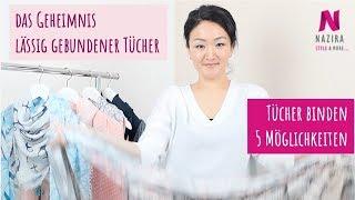 XXL Tücher binden | 5 Möglichkeiten | Das Geheimnis lässig gebundene Tücher