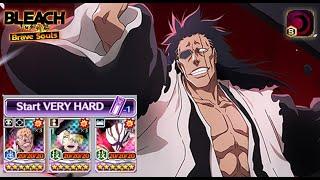 ZARAKI 1/5 EASY CLEAR! Very Hard Guild Quest Espada Ranged 32s Left! Kenpachi! Bleach: Brave Souls!