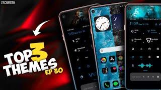 TOP 3 DARK Miui 12 VIP Themes | MIUI DARK Theme Customization | Control Centre MIUI 12.5 | EP 30