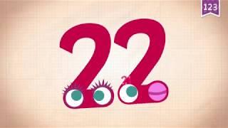Learn Number Twenty two 22 in English & Counting, Math by Endless Numbers   Kids Video