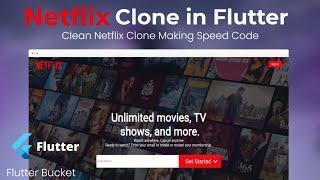 Flutter Netflix Clone - Flutter Web Netflix Clone - Flutter Clean Clone UI of Netflix