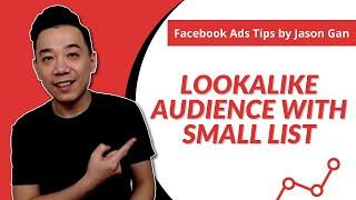 Create Lookalike Audience with Customer List of 100 People (FB Ads Lookalike Audience Tutorial)