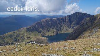 hiking Cadair  Idris minffordd path (drone footage).