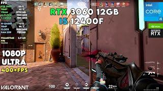 Valorant Benchmarks || RTX 3060 12GB + I5 12400F || ALL Settings Benchmark || #valorant #rtx3060