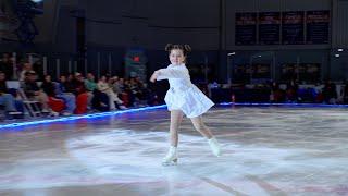 Ellison Browning skates to a "Star Wars" medley at the Patriot Figure Skating Club 2024 Ice Show