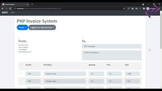 Simple Invoice System in PHP MySQL with Source Code - CodeAstro