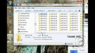 Create Multiple Folders with different names through RUN 2015