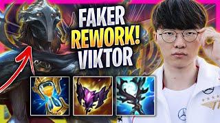 FAKER TRIES VIKTOR WITH NEW REWORK! - T1 Faker Plays Viktor MID vs Aurora! | Season 2024