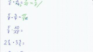 Mnożenie ułamków zwykłych - Matematyka Szkoła Podstawowa i Gimnazjum