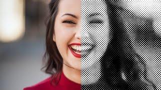 Illustrator Tutorial : How To Create The Dotted Halftone Photo Effect