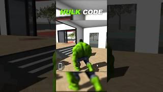 Hulk Character Cheat Code Indian Bike Driving 3d New Update  #hulk #cheatcode #shorts