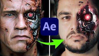 Terminator Face in After Effects Tutorial using Lockdown