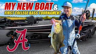 My FIRST College Tournament in My BRAND NEW SKEETER BOAT! - Alabama Bass Fishing Team