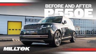 Milltek Range Rover P550e Sound Comparison