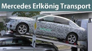 Mercedes Erlkönig Transport E-Klasse lang / prototype transport E-Class long V213 - 4K Video