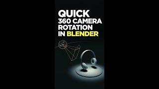 How to create Quick 360 Camera Rotation in Blender #Blenderquicktips