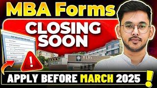 Top MBA Colleges to Apply Before FEB 2025 Form Last Date | LAST CHANCE #MBA #XAT2025 #CMAT #CAT