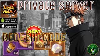 Ninja War(Private Server) New Redeem Code  Rise of Hokage: Glory/Ninja Chronicles iOS/ApK