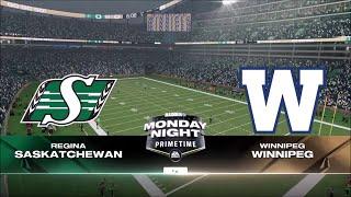 Madden 25 CFL Winnipeg Blue Bombers vs Saskatchewan Roughriders