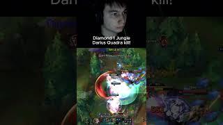 JG darius Diamond 1 quadra kill #quadrakill  #leagueoflegends #darius