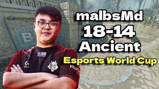 CS2 POV | G2 malbsMd (18/14) vs The MongolZ (Ancient) Esports World Cup 2024