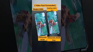 Antutu OnePlus 10R vs Redmi K50 | Dimensity 8100 Max Vs Dimensity 8100 #shorts