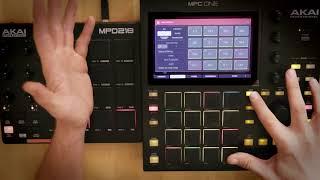 Akai MPC ONE + MPD218 - Full Workflow Tutorial - Live Looping Jam from zero - 2.10.1- Touch Fx