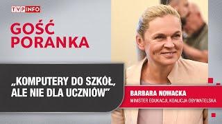 Barbara Nowacka: komputery do szkół, ale nie dla uczniów | GOŚĆ PORANKA