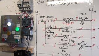 Start stop motor control circuit diagram and wiring installation.(part two)