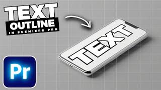 How To Add An OUTLINE To TEXT In Premiere Pro