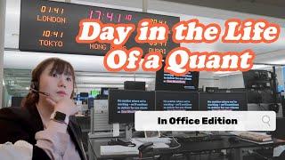 Day in the Life of a Quant / financial engineer | return to office edition