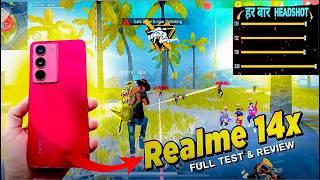 Realme 14x 5g free fire test // realme 14x 5g gaming test // realme 14x 5g unboxing gaming test