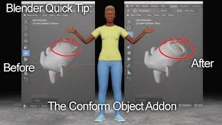 Blender Quick Tip: The Conform Object Addon