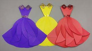 BEAUTIFUL ORIGAMI PARTY DRESS EASY ORIGAMI PAPER DRESS