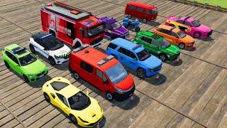 COLORFUL CARS ADVENTURE: EXPLORE POLICE, FIRE TRUCKS & MORE IN FS22 – JOIN THE EXCITEMENT NOW!