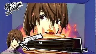 Akechi leaves his pancakes burning in the oven