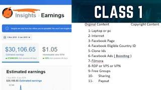 Facebook Instream Ad Course Class 1:  2023