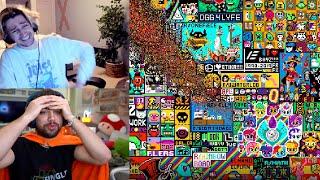 Mizkif and xQc direct their ADHD Army into landing an asteroid on the Bronies - r/place [GONE WRONG]