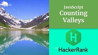 Counting Valleys - HACKERRANK - Javascript