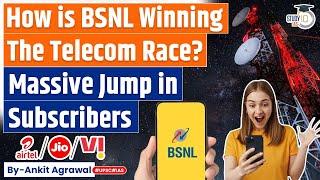 BSNL Witnesses Massive Surge in New Customers after Reliance JIO & Airtel Price Hike | UPSC