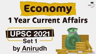 Complete One Year Economy Current Affairs for UPSC Prelims 2021 Set 1 #UPSC​​ #IAS