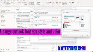 How to Change The default Font, Text Color & Style in MS Outlook |