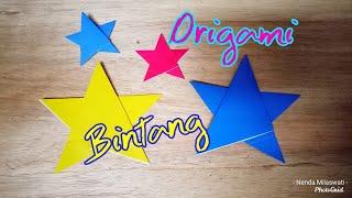 Cara membuat origami bintang