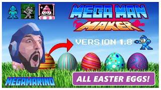 All Mega Man Maker 1.8 EASTER EGGS! #megamanmaker #megaman