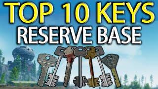 Top 10 Priority Keys - Reserve Base - THE Best keys for Loot & Money  - Escape From Tarkov - 12.6