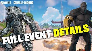 GODZILLA x KONG ( LIVE EVENT DETAILS ) EVERYTHING YOU NEED TO KNOW ( START TIME & MORE ) FORTNITE