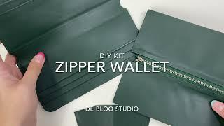 Alina long wallet / DIY Leather Craft Tutorial