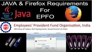 Java and Firefox setup and settings for epfo approval online