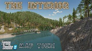 “THE INTERIOR” FS22 MAP TOUR! | NEW MOD MAP! | Farming Simulator 22 (Review) PS5.