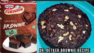 Dr Oetker FunFoods Eggless Bake Brownie Mix Review / Fudgy brownie / funfods brownie